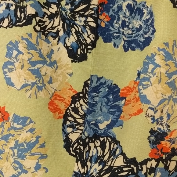 J Crew 'The Pencil Skirt' Tiffany Blue Floral - Picture 2 of 3